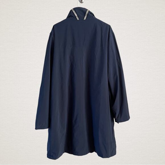 Sunice Alan Full Length Coach's Coat Mens Large Navy Blue Basic Windbreaker - Picture 2 of 13